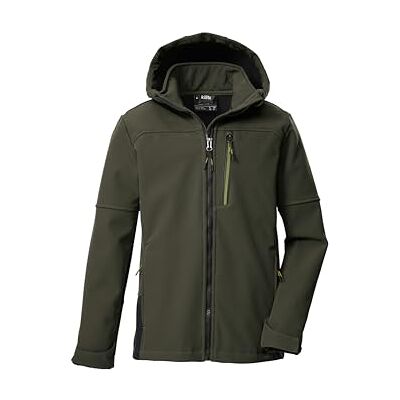 Killtec Jungen Softshelljacke mit Kapuze KOW 226 BYS SFTSHLL JCKT, dunkeloliv, 128, 43515-000 Killtec Jungen Softshelljacke mit Kapuze KOW 226 BYS SFTSHLL JCKT, dunkeloliv, 128, 43515-000