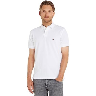 Tommy Hilfiger Herren Poloshirt Kurzarm 1985 Regular Fit, Weiß (White), 3XL Tommy Hilfiger Herren Poloshirt Kurzarm 1985 Regular Fit, Weiß (White), 3XL