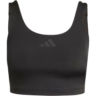 Adidas Women's Optime Workout Twist Light Support Bra Tank, Black, M Adidas Women's Optime Workout Twist Light Support Bra Tank, Black, M