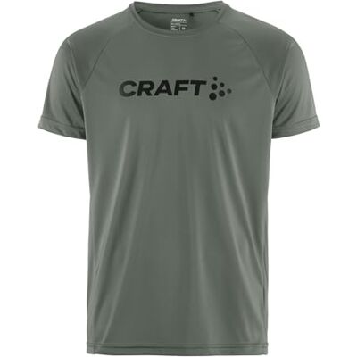 Craft Herren CORE Essence Logo Tee Leaf – Atmungsaktives T-Shirt S aus recyceltem Polyester – Funktionsshirt Kurzarm für Fitness, Wandern & Outdoor-Training Craft Herren CORE Essence Logo Tee Leaf – Atmungsaktives T-Shirt S aus recyceltem Polyester – Funktionsshirt Kurzarm für Fitness, Wandern & Outdoor-Training