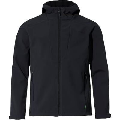 VAUDE Herren Softshelljacke Cyclone Hooded Jacket, winddicht, atmungsaktiv, wasserabweisend und warm, black, L VAUDE Herren Softshelljacke Cyclone Hooded Jacket, winddicht, atmungsaktiv, wasserabweisend und warm, black, L