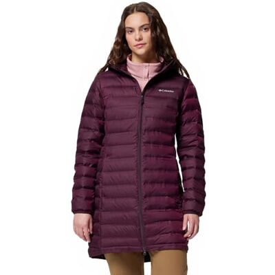 Columbia Damen Lake 22 2 Down Long Hooded Jacket Daunenjacke Mit Kapuze, Moonvista, M EU Columbia Damen Lake 22 2 Down Long Hooded Jacket Daunenjacke Mit Kapuze, Moonvista, M EU