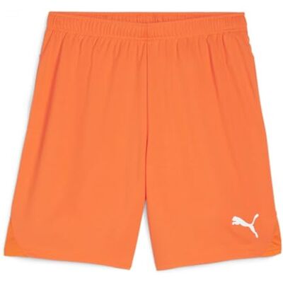 Puma Unisex Teamgoal Jr Strick Shorts, Rickie Orange- Weiß, 128 EU Puma Unisex Teamgoal Jr Strick Shorts, Rickie Orange- Weiß, 128 EU