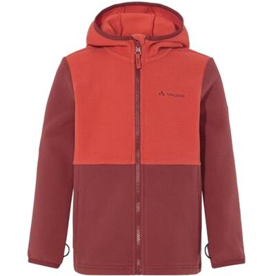 VAUDE Kinder Fleece Jacke Kids Pulex Hooded Jacket II, warm, weich, pflegeleicht und schnelltrocknend, redeva, 104 VAUDE Kinder Fleece Jacke Kids Pulex Hooded Jacket II, warm, weich, pflegeleicht und schnelltrocknend, redeva, 104