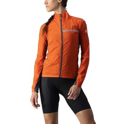 CASTELLI Damen Squadra St. W Jkt Jacket, Fiery Red/Dark Gray, M EU CASTELLI Damen Squadra St. W Jkt Jacket, Fiery Red/Dark Gray, M EU