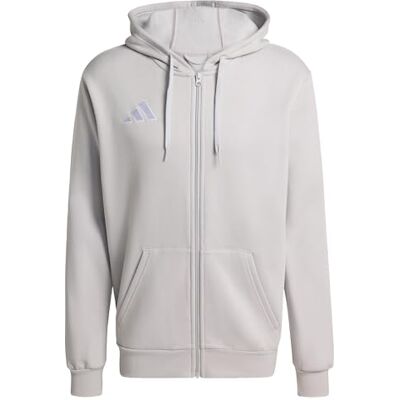 Adidas Herren Entrada26 Full Zip Hoodie Sweatshirt, Team Light Grey/White, XL Adidas Herren Entrada26 Full Zip Hoodie Sweatshirt, Team Light Grey/White, XL