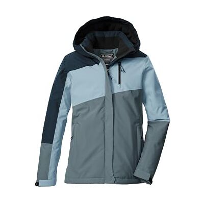 Killtec Mädchen Funktionsjacke/Outdoorjacke mit Kapuze und Schneefang KOW 218 GRLS JCKT, rauchblau, 152, 43503-000 Killtec Mädchen Funktionsjacke/Outdoorjacke mit Kapuze und Schneefang KOW 218 GRLS JCKT, rauchblau, 152, 43503-000