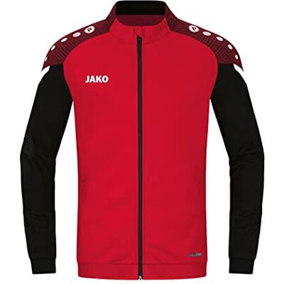 JAKO Herren Polyesterjacke Performance, Rot/Schwarz, XL JAKO Herren Polyesterjacke Performance, Rot/Schwarz, XL
