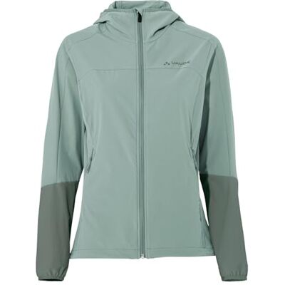 VAUDE Moab IV Softshelljacke für Damen – Winddichte Jacke mit Kapuze, wasserdicht und luftdurchlässig, aus Stretchmaterial – für Wandern und Radtouren – dusty fern, Größe: 46 VAUDE Moab IV Softshelljacke für Damen – Winddichte Jacke mit Kapuze, wasserdicht und luftdurchlässig, aus Stretchmaterial – für Wandern und Radtouren – dusty fern, Größe: 46