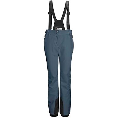 Killtec Damen Skihose/Funktionshose mit abnehmbaren Trägern, Kantenschutz, Schneefang und Beinventilation KSW 61 WMN SKI PNTS, taubenblau, 42, 43425-000 Killtec Damen Skihose/Funktionshose mit abnehmbaren Trägern, Kantenschutz, Schneefang und Beinventilation KSW 61 WMN SKI PNTS, taubenblau, 42, 43425-000