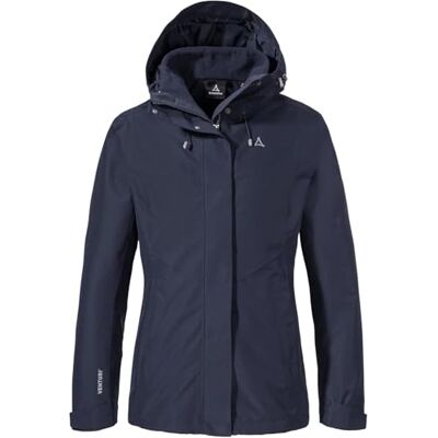 Schöffel Damen 3in1 Jacket Style Okere WMS, wasserdichte, atmungsaktive Outdoorjacke mit herausnehmbarer Fleecejacke, navy blazer, 44 Schöffel Damen 3in1 Jacket Style Okere WMS, wasserdichte, atmungsaktive Outdoorjacke mit herausnehmbarer Fleecejacke, navy blazer, 44