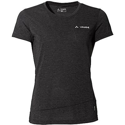 VAUDE Sveit T-Shirt für Damen – Schnelltrocknendes & geruchsresistentes Sport Shirt, Atmungsaktives Outdoor T-Shirt mit Rundhals, für Fahrradreisen & Bergsport, mit Merino Wolle, Black/Black, 34 VAUDE Sveit T-Shirt für Damen – Schnelltrocknendes & geruchsresistentes Sport Shirt, Atmungsaktives Outdoor T-Shirt mit Rundhals, für Fahrradreisen & Bergsport, mit Merino Wolle, Black/Black, 34