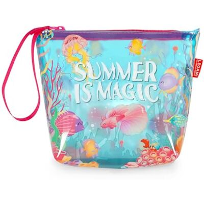 LEGAMI Strandtasche für Damen, Pochette mit Reißverschluss und seitlicher Schlaufe, Badeanzug- und Strandzubehörtasche, Strandtasche, ideal für Mädchen und Frauen, 20 x 16 cm LEGAMI Strandtasche für Damen, Pochette mit Reißverschluss und seitlicher Schlaufe, Badeanzug- und Strandzubehörtasche, Strandtasche, ideal für Mädchen und Frauen, 20 x 16 cm