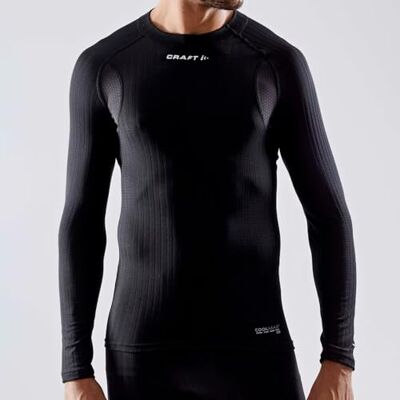 Craft ACTIVE EXTREME X CN LS Baselayer Herren, XL, Schwarz, Activewear für herren Langarm, Waffelstrick-Design, Temperaturmanagement, für kalte Temperaturen, recyceltes Polyester Craft ACTIVE EXTREME X CN LS Baselayer Herren, XL, Schwarz, Activewear für herren Langarm, Waffelstrick-Design, Temperaturmanagement, für kalte Temperaturen, recyceltes Polyester