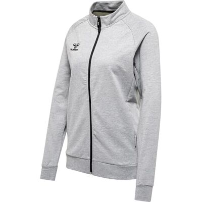 hummel Damen Hmlmove Grid Cot. Zip Woman Jacket, GREY MELANGE, L EU hummel Damen Hmlmove Grid Cot. Zip Woman Jacket, GREY MELANGE, L EU