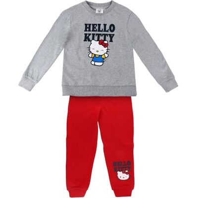 CERDÁ LIFE'S LITTLE MOMENTS Hello Kitty Trainingsanzug aus Baumwolle für Kinder, bequemes und weiches Set für den täglichen Gebrauch, Sportbekleidung für Kinder von Hello Kitty CERDÁ LIFE'S LITTLE MOMENTS Hello Kitty Trainingsanzug aus Baumwolle für Kinder, bequemes und weiches Set für den täglichen Gebrauch, Sportbekleidung für Kinder von Hello Kitty