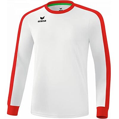 Erima Unisex Kinder Retro Star Trikot Trikot Langarm (3142111), weiß/rot, 116 Erima Unisex Kinder Retro Star Trikot Trikot Langarm (3142111), weiß/rot, 116