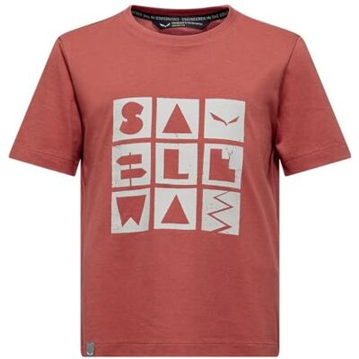 Salewa Kids Graphic T-Shirt, Etruscan red, 164 Salewa Kids Graphic T-Shirt, Etruscan red, 164