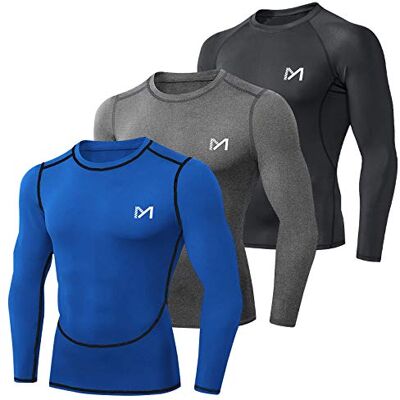 MEETYOO Kompressionsshirt Herren, Funktionsshirt Langarm Fitnessshirt Männer Sportshirt Atmungsaktiv Laufshirt für Laufen Jogging Sport Turnhalle MEETYOO Kompressionsshirt Herren, Funktionsshirt Langarm Fitnessshirt Männer Sportshirt Atmungsaktiv Laufshirt für Laufen Jogging Sport Turnhalle