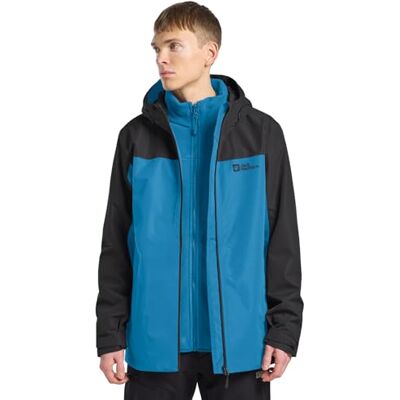 Jack Wolfskin Herren Taubenberg 3in1 Jkt M, Aurora Blue, XL EU Jack Wolfskin Herren Taubenberg 3in1 Jkt M, Aurora Blue, XL EU