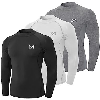 MEETYOO Kompressionsshirt Herren, Funktionsshirt Langarm Fitnessshirt Männer Atmungsaktiv Sportshirt Laufshirt für Laufen Sport Turnhalle MEETYOO Kompressionsshirt Herren, Funktionsshirt Langarm Fitnessshirt Männer Atmungsaktiv Sportshirt Laufshirt für Laufen Sport Turnhalle