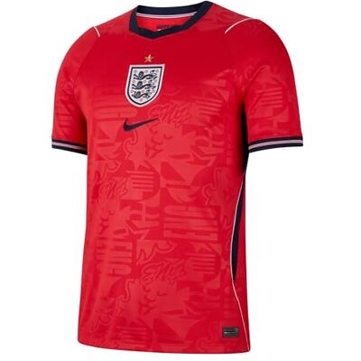 NIKE England Auswärtstrikot Herren L – England National Team Fußball Trikot – WM 2026 Euro Fan Jersey NK Dri-FIT Stadium Shirt, Speed Red/Obsidian/White/Obsid NIKE England Auswärtstrikot Herren L – England National Team Fußball Trikot – WM 2026 Euro Fan Jersey NK Dri-FIT Stadium Shirt, Speed Red/Obsidian/White/Obsid