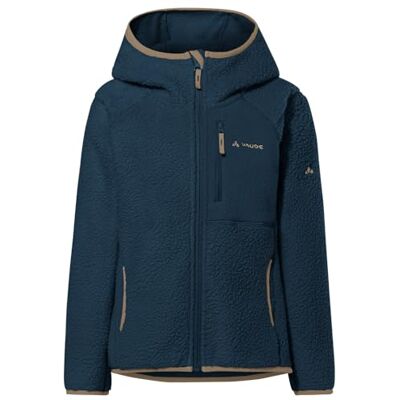 VAUDE Kinder Fleecejacke Kids Torridon Hoody Jacket II, kuschelige und warme Kinder Kapuzenjacke mit Sherpa Fleece, pflegeleicht und schnelltrocknend, dark sea/desert, 110-116 VAUDE Kinder Fleecejacke Kids Torridon Hoody Jacket II, kuschelige und warme Kinder Kapuzenjacke mit Sherpa Fleece, pflegeleicht und schnelltrocknend, dark sea/desert, 110-116