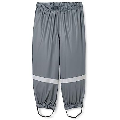 Playshoes Matschhose Regenlatzhose Ungefüttert Unisex Kinder Wind- und wasserdichte Regenhose Regenbekleidung, dunkelgrau Bundhose, 140 Playshoes Matschhose Regenlatzhose Ungefüttert Unisex Kinder Wind- und wasserdichte Regenhose Regenbekleidung, dunkelgrau Bundhose, 140