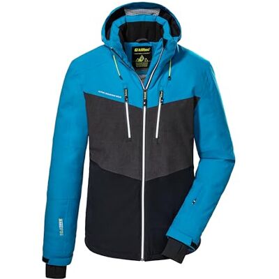 Killtec Herren Ksw 45 Mn Jckt Skijacke Funktionsjacke mit abzippbarer Kapuze und Schneefang, schwarz blau, 3XL EU Killtec Herren Ksw 45 Mn Jckt Skijacke Funktionsjacke mit abzippbarer Kapuze und Schneefang, schwarz blau, 3XL EU