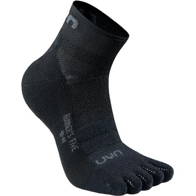 UYN Runner's Five Low Fünf-Zehen-Laufsocken mit Belüftung, Stoßdämpfung und ergonomischer Unterstützung UYN Runner's Five Low Fünf-Zehen-Laufsocken mit Belüftung, Stoßdämpfung und ergonomischer Unterstützung