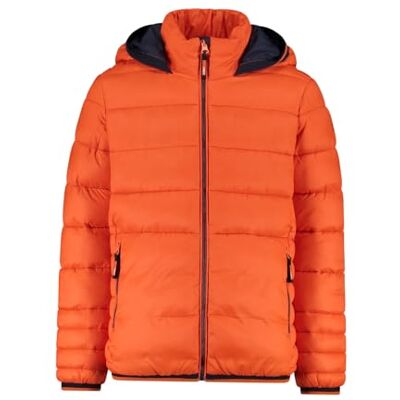 CMP Unisex Kinder Kid Jacket Fix Hood, Arancio, 128 EU CMP Unisex Kinder Kid Jacket Fix Hood, Arancio, 128 EU