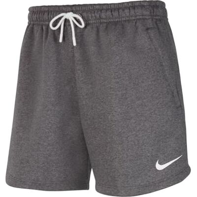 NIKE Damen W Nk Flc Park20 Kz Shorts, Charcoal Heathr/White/White, M EU NIKE Damen W Nk Flc Park20 Kz Shorts, Charcoal Heathr/White/White, M EU