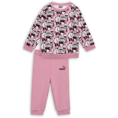 Puma Unisex Baby Minicats Aop Crew Jogger Fl Inf Trainingsanzug, Mauved Out, 80 EU Puma Unisex Baby Minicats Aop Crew Jogger Fl Inf Trainingsanzug, Mauved Out, 80 EU