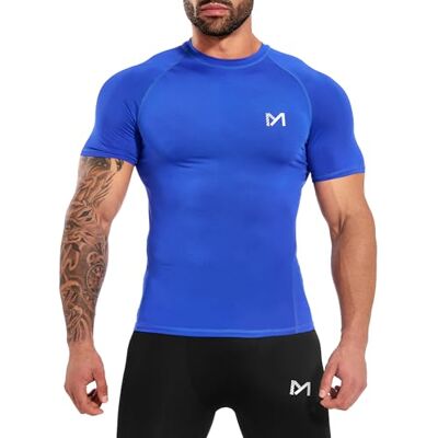 MEETYOO Kompressionsshirt Herren,Funktionsshirt Kurzarm Fitnessshirt Männer Sportshirt Atmungsaktiv Laufshirt für Laufen Jogging Sportshirt Turnhalle,Blau,XXL MEETYOO Kompressionsshirt Herren,Funktionsshirt Kurzarm Fitnessshirt Männer Sportshirt Atmungsaktiv Laufshirt für Laufen Jogging Sportshirt Turnhalle,Blau,XXL