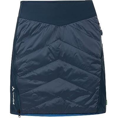 VAUDE Damen Rock Sesvenna Reversible Skirt II, warm wattierter Wenderock für Skitouren, Wind- und wasserabweisend, Dark sea/Blue, 40 VAUDE Damen Rock Sesvenna Reversible Skirt II, warm wattierter Wenderock für Skitouren, Wind- und wasserabweisend, Dark sea/Blue, 40