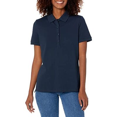 Amazon Essentials Women's Short-Sleeve Polo Shirt, -Navy, S Amazon Essentials Women's Short-Sleeve Polo Shirt, -Navy, S