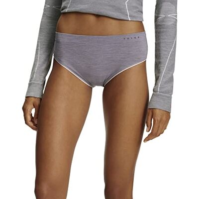 FALKE Damen Baselayer-Unterwäsche Wool-Tech Light W PA Wolle Funktionsmaterial schnelltrocknend 1 Stück, Grau (Grey-Heather 3757), S FALKE Damen Baselayer-Unterwäsche Wool-Tech Light W PA Wolle Funktionsmaterial schnelltrocknend 1 Stück, Grau (Grey-Heather 3757), S