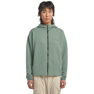 Jack Wolfskin Damen Sweatjacke mit Kapuze und Reißverschluss Mogari Hooded Full Zip atmungsaktiv leicht warm elastisch für Frauen Outdoor und Alltag Jack Wolfskin Damen Sweatjacke mit Kapuze und Reißverschluss Mogari Hooded Full Zip atmungsaktiv leicht warm elastisch für Frauen Outdoor und Alltag