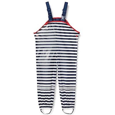 Playshoes Matschhose Regenlatzhose Ungefüttert Unisex Kinder Wind- und wasserdichte Regenhose Regenbekleidung, Maritim, 104 Playshoes Matschhose Regenlatzhose Ungefüttert Unisex Kinder Wind- und wasserdichte Regenhose Regenbekleidung, Maritim, 104