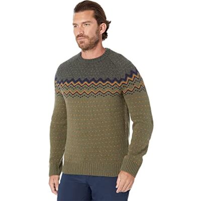 Fjällräven Herren Övik Knit Sweatshirt, Laurel Green/Deep Forest, M Fjällräven Herren Övik Knit Sweatshirt, Laurel Green/Deep Forest, M