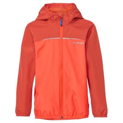 VAUDE Regenjacke Kinder Turaco III in Orange – wasser- & winddichte Outdoor-Jacke für Kinder, atmungsaktiver Kinder Windbreaker mit Kapuze – Größe: 146 VAUDE Regenjacke Kinder Turaco III in Orange – wasser- & winddichte Outdoor-Jacke für Kinder, atmungsaktiver Kinder Windbreaker mit Kapuze – Größe: 146