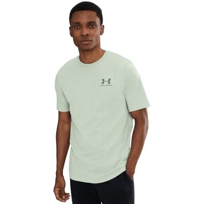 Under Armour Herren Sportstyle Left Chest Short-Sleeve T-Shirt, Titan/Clay Green, L EU Under Armour Herren Sportstyle Left Chest Short-Sleeve T-Shirt, Titan/Clay Green, L EU
