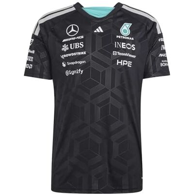 Adidas Men's Mercedes AMG Petronas Formula 1 Team Driver Jersey, Black, M Adidas Men's Mercedes AMG Petronas Formula 1 Team Driver Jersey, Black, M
