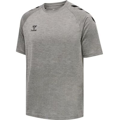 hummel hmlCORE XK CORE Poly T-Shirt S/S, Grey Melange, L hummel hmlCORE XK CORE Poly T-Shirt S/S, Grey Melange, L