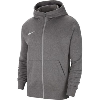NIKE Jungen Park 20 Kapuzenjacke, Kohle Heathr / Weiss, S EU NIKE Jungen Park 20 Kapuzenjacke, Kohle Heathr / Weiss, S EU