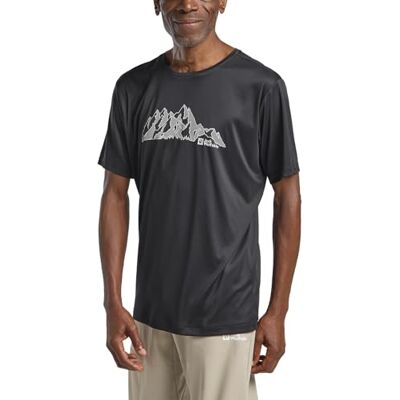 Jack Wolfskin Herren Peak Graphic M T-Shirt, MTN Phantom, M EU Jack Wolfskin Herren Peak Graphic M T-Shirt, MTN Phantom, M EU