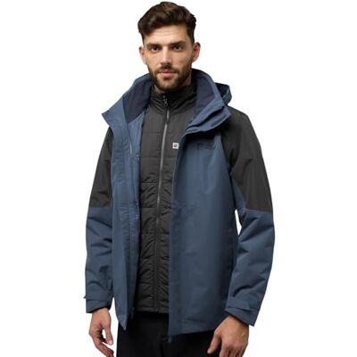 Jack Wolfskin Herren Romberg 3in1 Jkt M, Midnight Sky, S EU Jack Wolfskin Herren Romberg 3in1 Jkt M, Midnight Sky, S EU