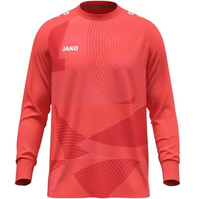 JAKO Unisex Kinder Torwart-Trikot River, Coral, 128 JAKO Unisex Kinder Torwart-Trikot River, Coral, 128