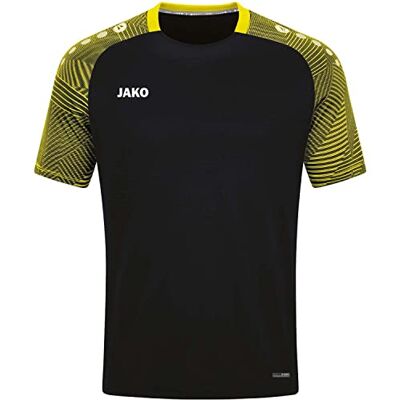 JAKO Herren T-Shirt Performance, Schwarz/Soft Yellow, L JAKO Herren T-Shirt Performance, Schwarz/Soft Yellow, L