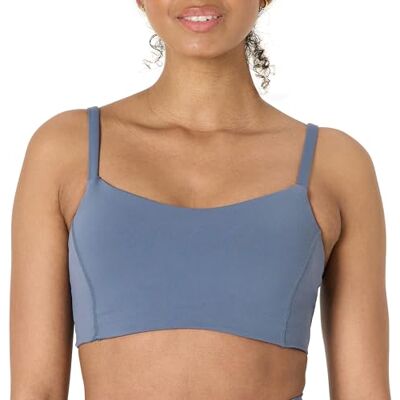 Amazon Essentials Damen Active FormFlex Butterweicher Yoga-Sport-BH mit Herzausschnitt, für leichten Halt, Schiefergrau, S Amazon Essentials Damen Active FormFlex Butterweicher Yoga-Sport-BH mit Herzausschnitt, für leichten Halt, Schiefergrau, S
